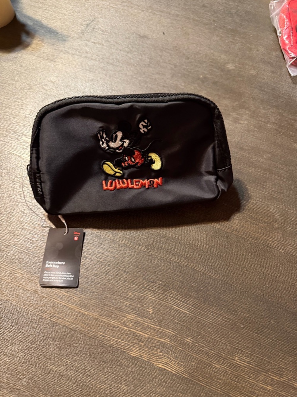 lululemon athletica Black Belt Bag with Embroidered Mickey - Picture 2 of 8